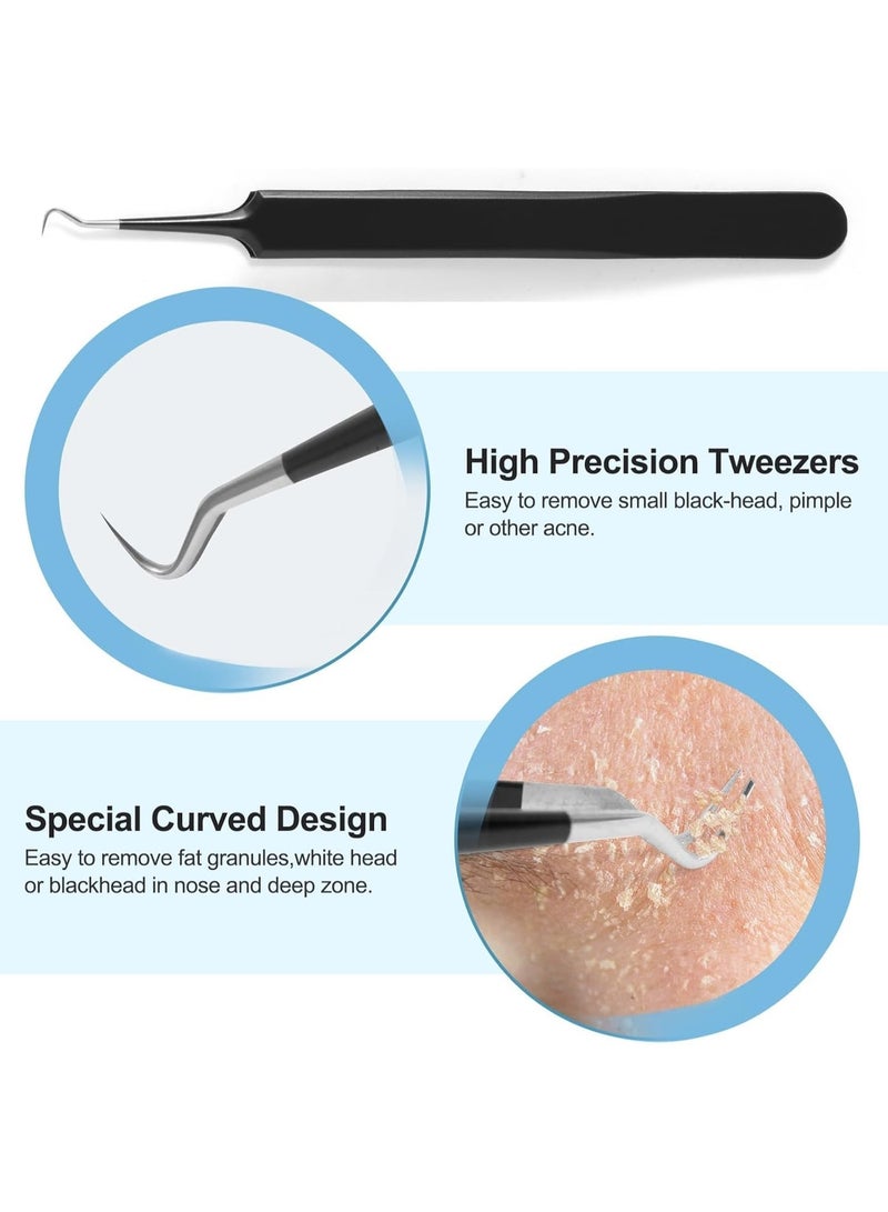 general Blackhead Remover Tools Pimple Popper Tool Kit, Comedones Extractor Acne Removal Kit for Blemish, Black Head Remover for face Risk Free Treatment for Whitehead Popping - Image 3